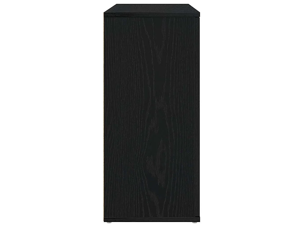 Sideboard Schwarz Eichen-Optik 91x29,5x65 cm Holzwerkstoff