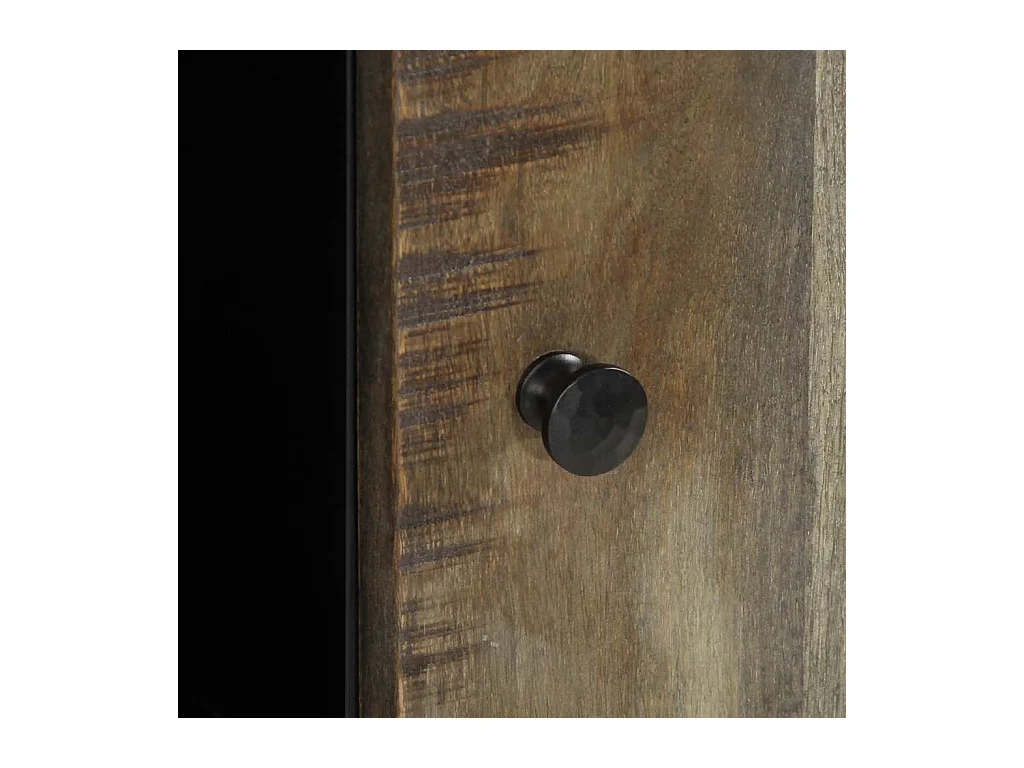 Buffet 90x33x75 cm bois massif de manguier