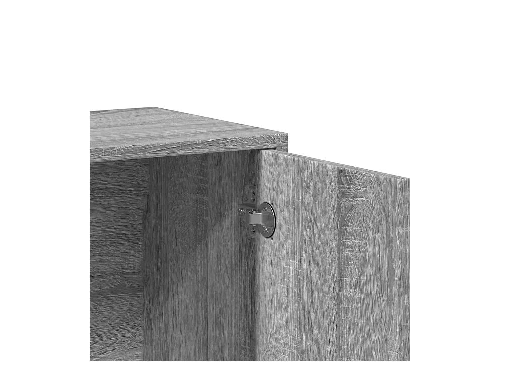 Buffets 2 pcs sonoma gris 60x31x70 cm bois d'ingénierie