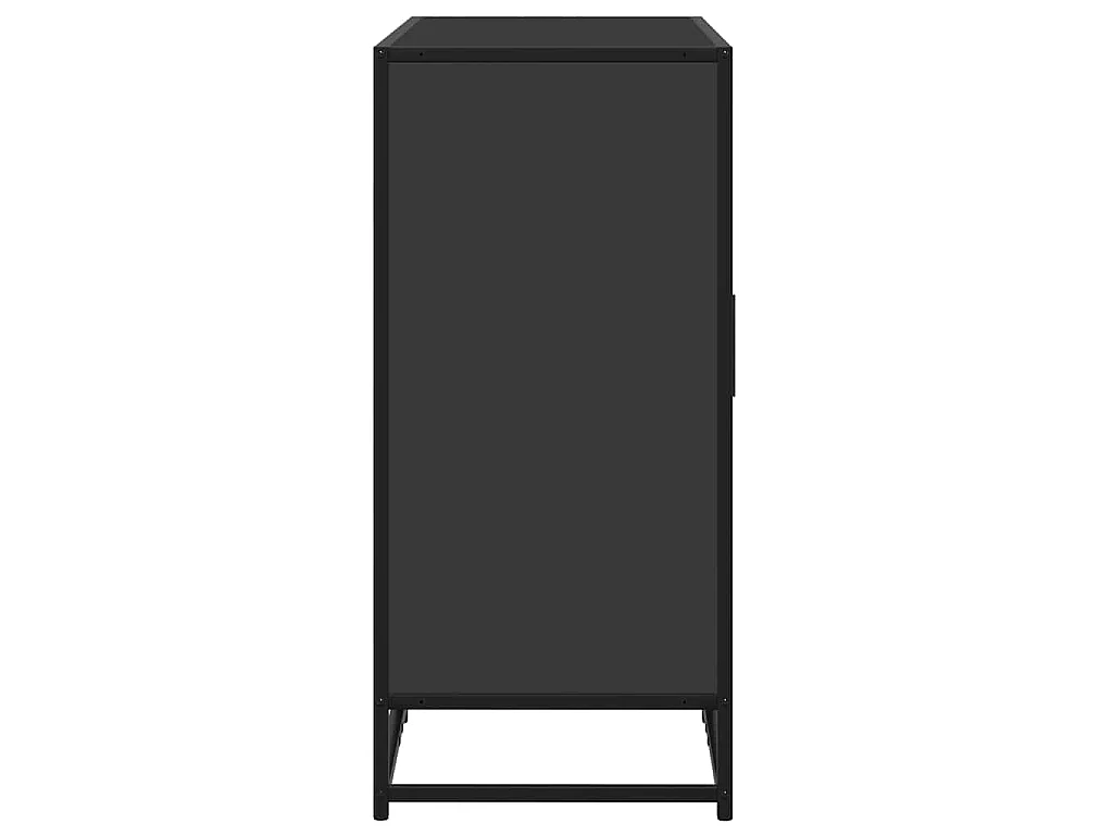 Dressoir 92x35x76 cm bewerkt hout zwart