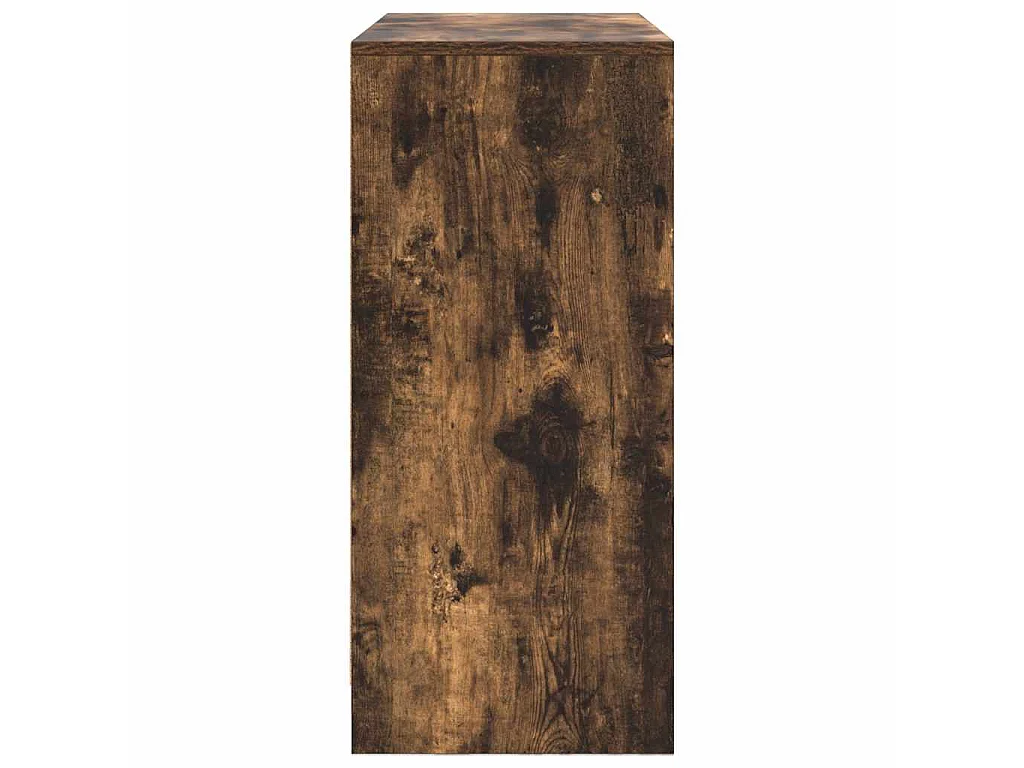 Buffet avec tiroirs et portes chêne fumé 70,5x34x74,5 cm
