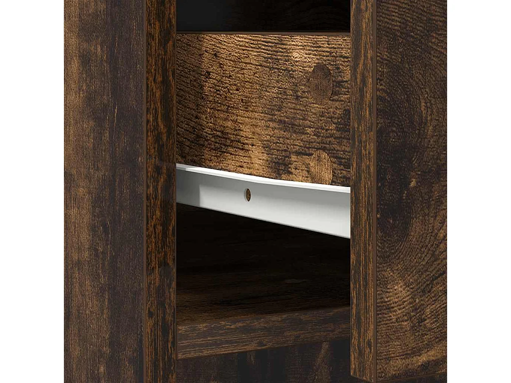 Dressoir met lades en deuren 70,5x34x74,5 cm gerookt eiken