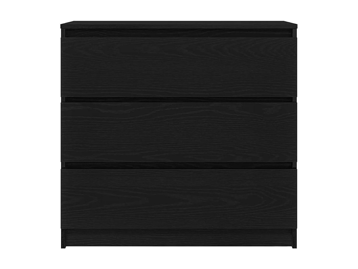 Sideboard Schwarz Eichen-Optik 80x35x76 cm Holzwerkstoff