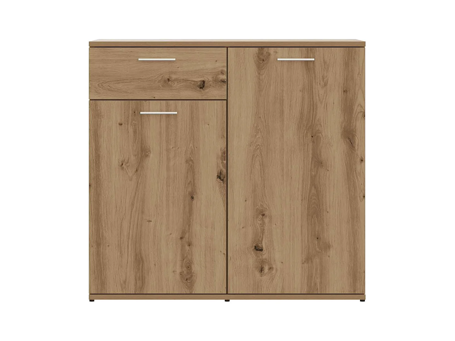 Buffet chêne artisanal 80x36x75 cm bois d'ingénierie