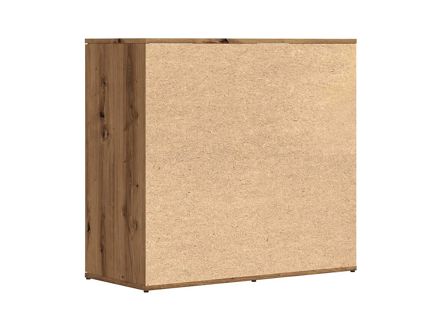 Buffet chêne artisanal 80x36x75 cm bois d'ingénierie