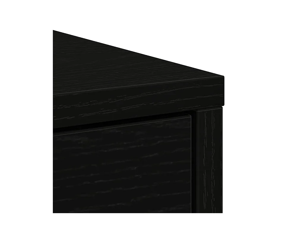 Dressoir met lades en deuren 70,5x34x74,5 cm zwart eikenkleurig