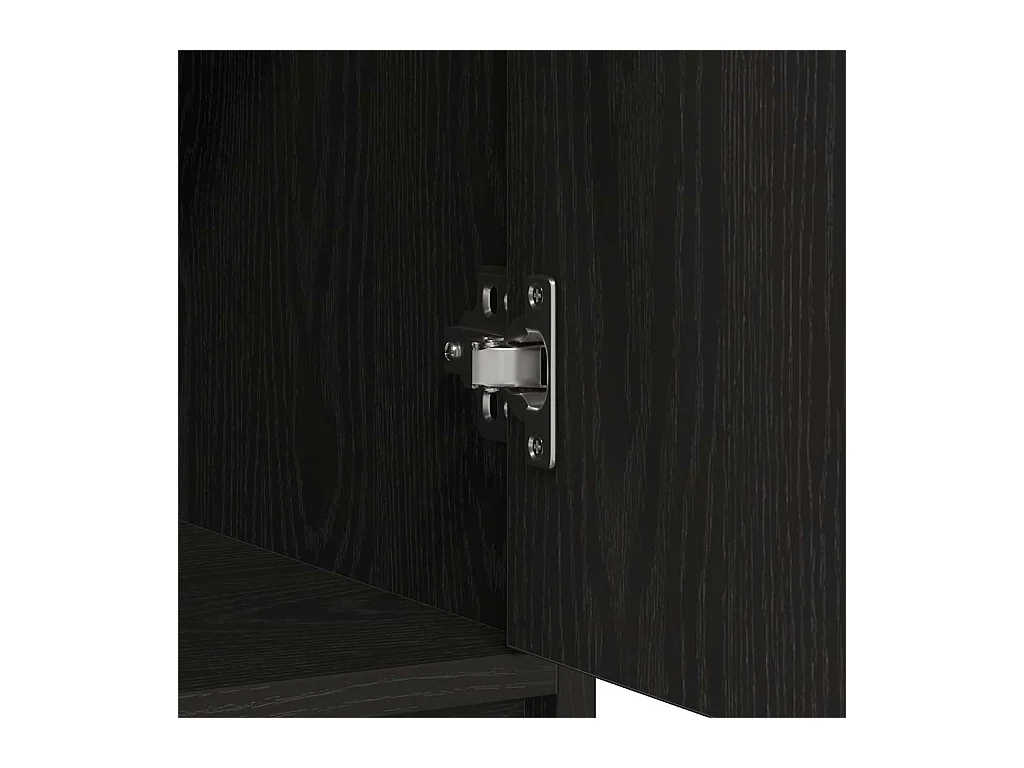 Dressoir met lades en deuren 70,5x34x74,5 cm zwart eikenkleurig