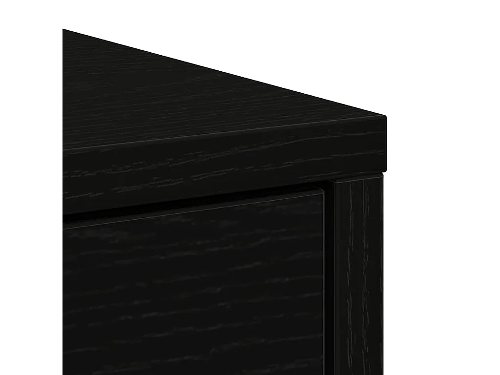 Sideboard mit Schubladen und Türen Schwarz Eichen-Optik