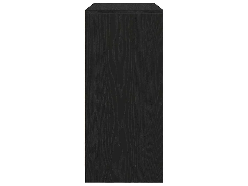 Sideboard mit Schubladen und Türen Schwarz Eichen-Optik
