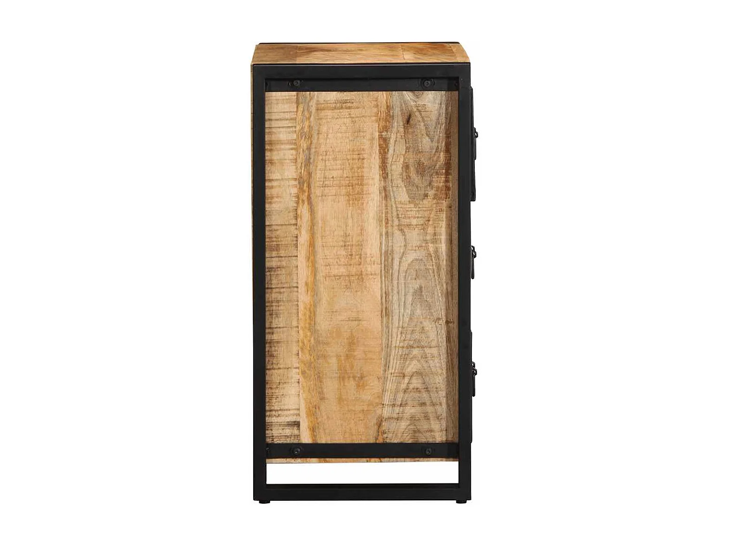 Armoire à tiroir 50x35x70 cm bois de manguier massif brut