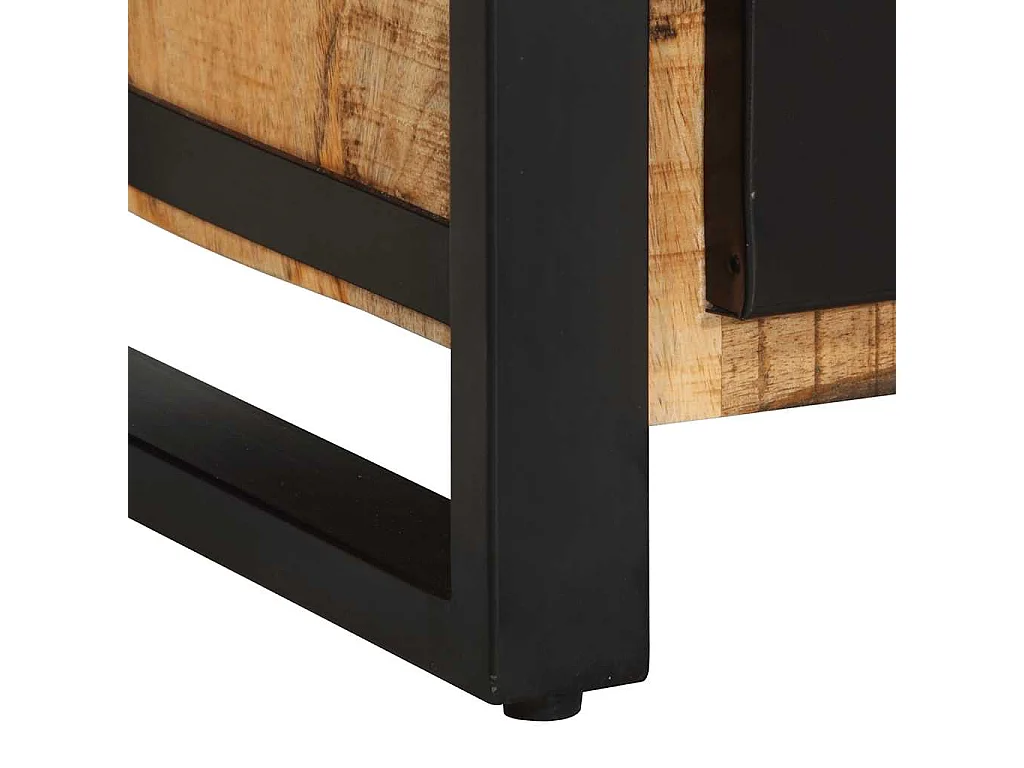 Armoire à tiroir 50x35x70 cm bois de manguier massif brut