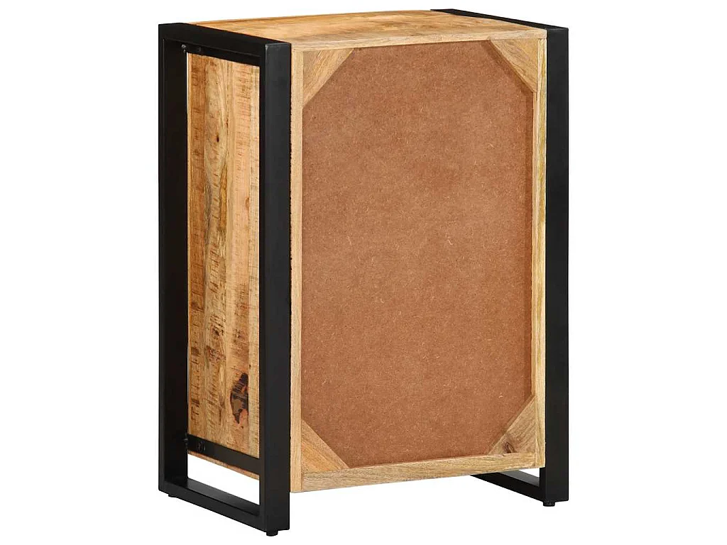 Armoire à tiroir 50x35x70 cm bois de manguier massif brut