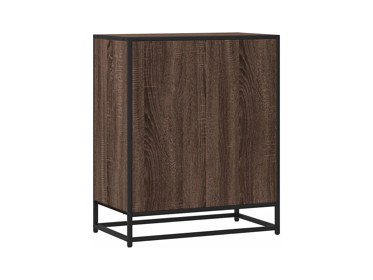 Buffet chêne marron 62x35x76 cm bois d'ingénierie