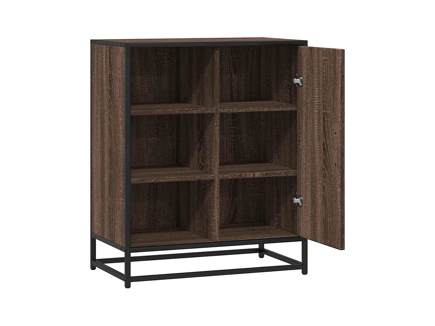 Buffet chêne marron 62x35x76 cm bois d'ingénierie