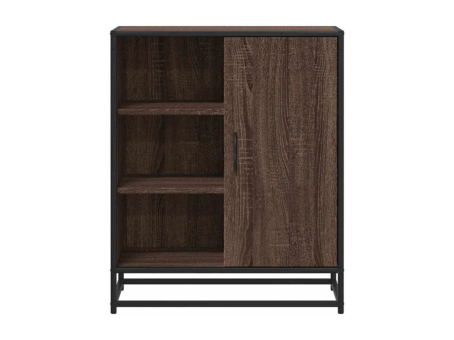 Buffet chêne marron 62x35x76 cm bois d'ingénierie