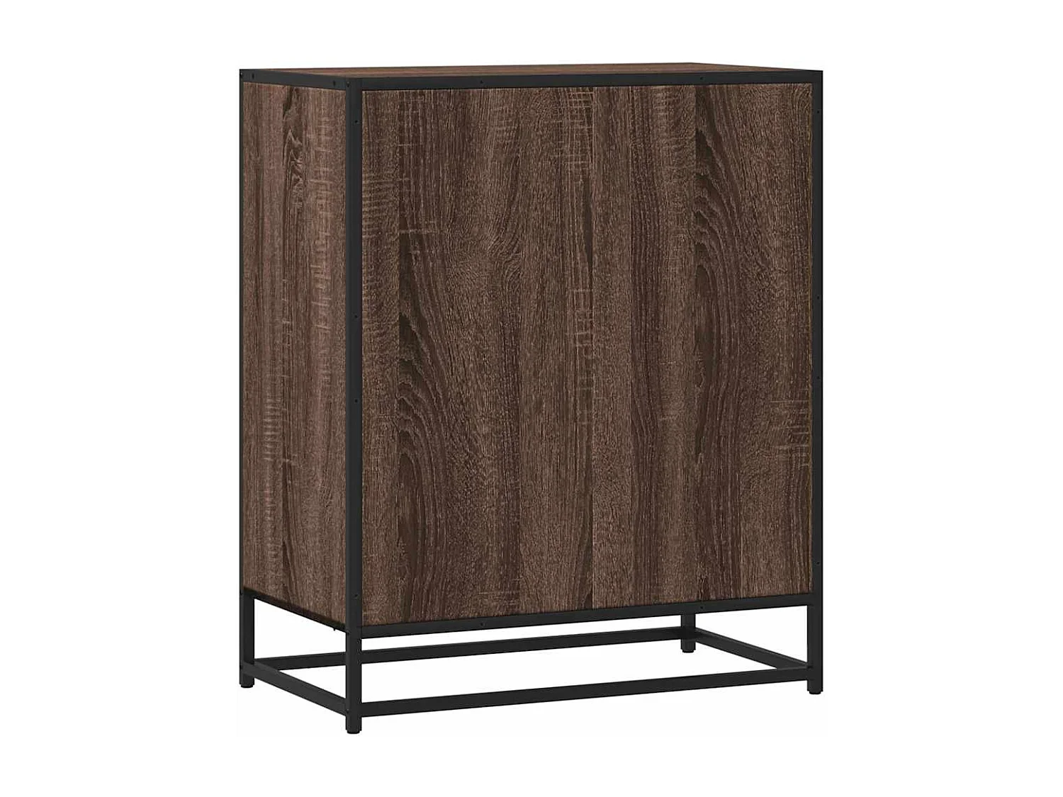 Buffet chêne marron 62x35x76 cm bois d'ingénierie