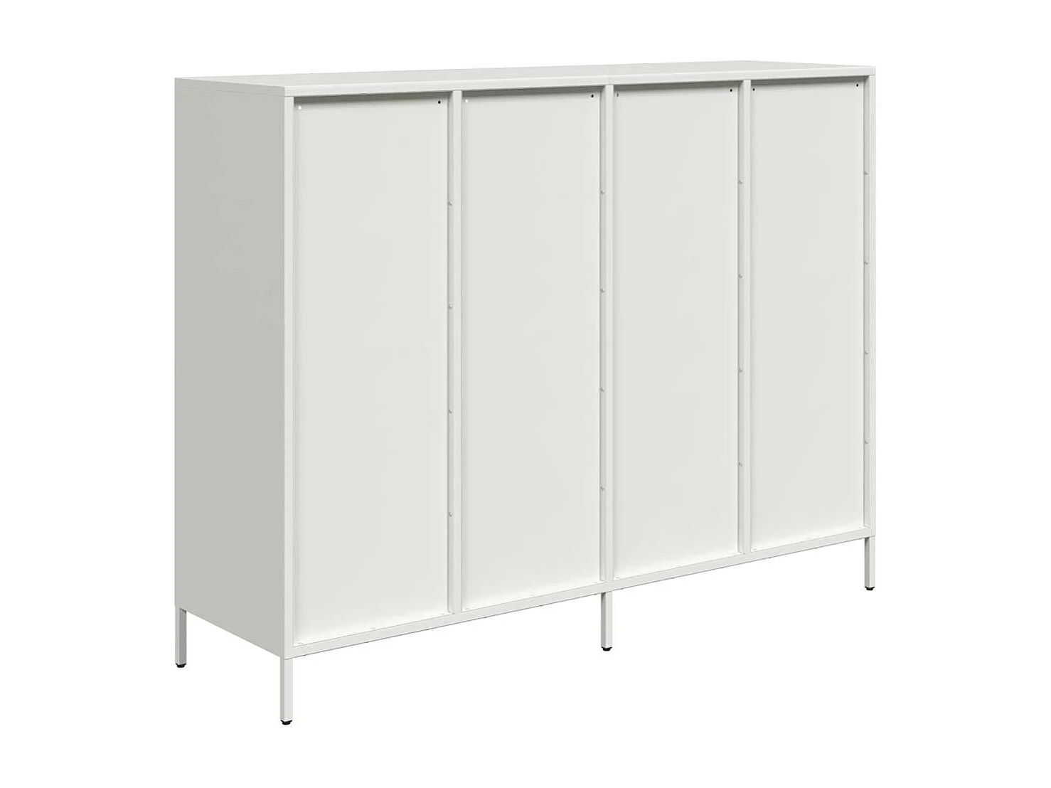 Buffet blanc 135x39x103,5 cm acier laminé à froid