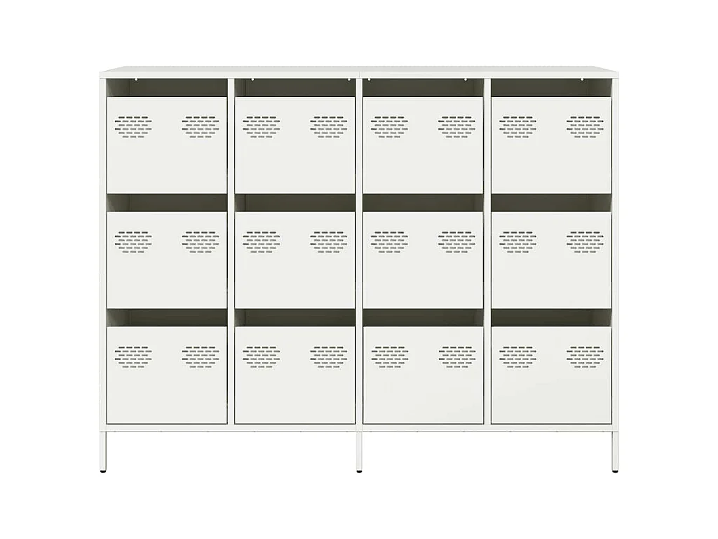 Buffet blanc 135x39x103,5 cm acier laminé à froid