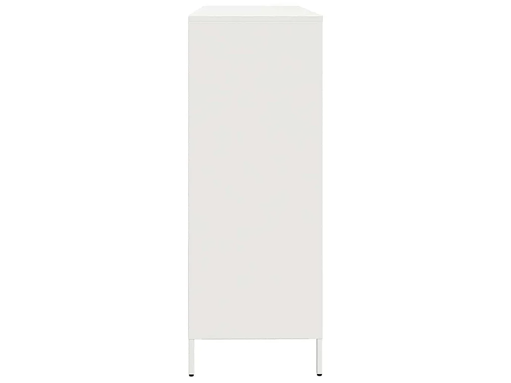 Buffet blanc 135x39x103,5 cm acier laminé à froid