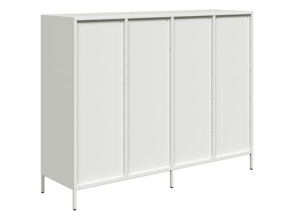 Buffet blanc 135x39x103,5 cm acier laminé à froid