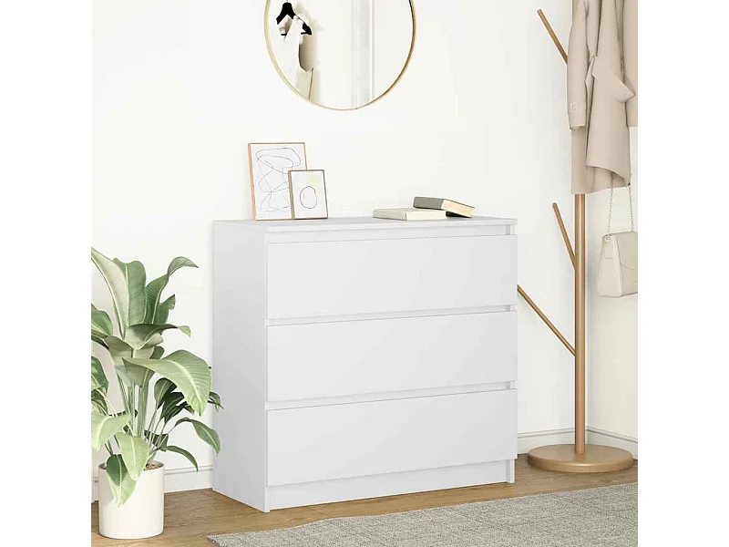 Aparador 80x35x76 cm derivados de madeira branco