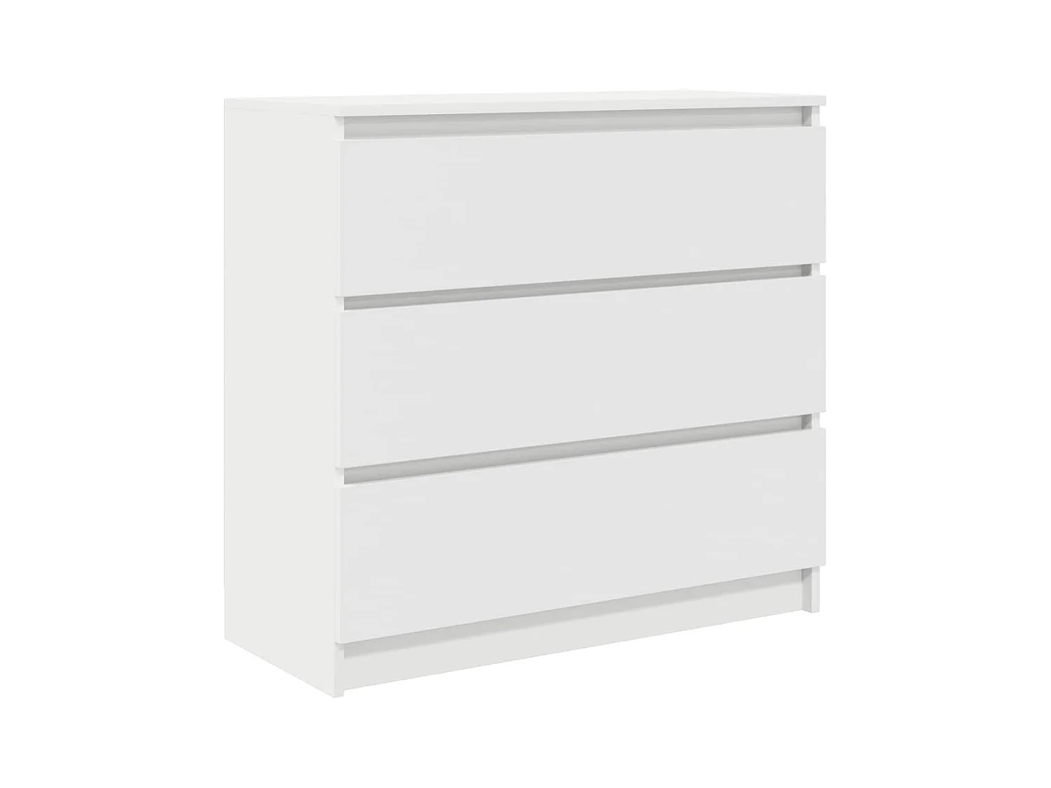 Buffet blanc 80x35x76 cm bois d’ingénierie