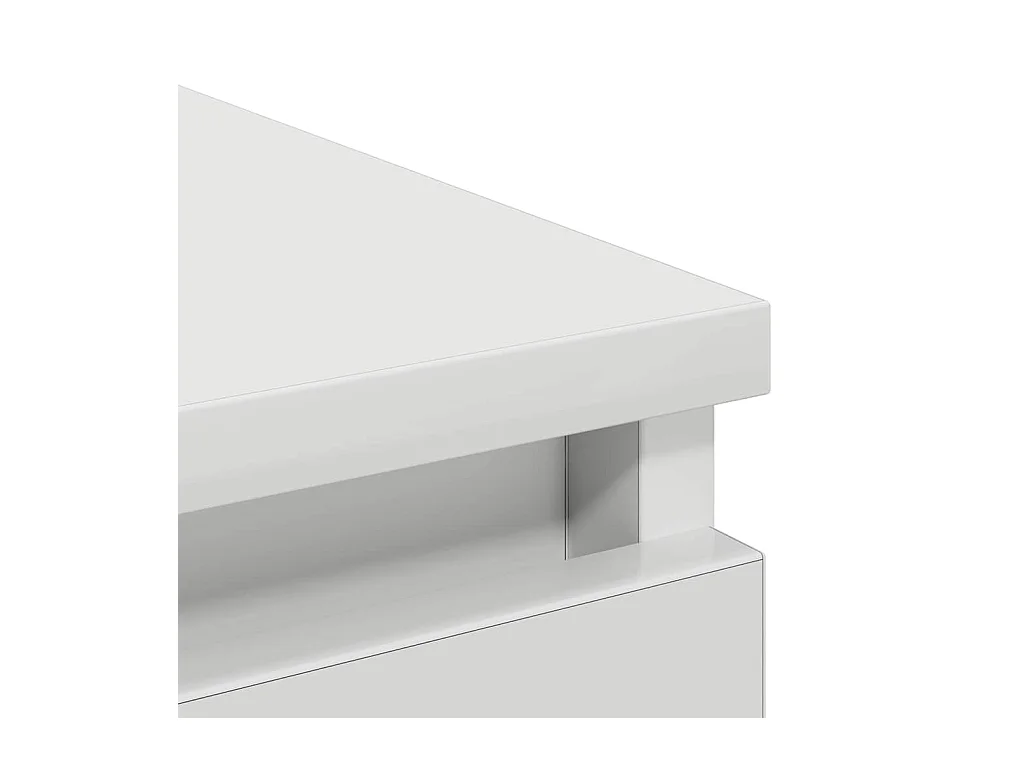 Buffet blanc 80x35x76 cm bois d’ingénierie