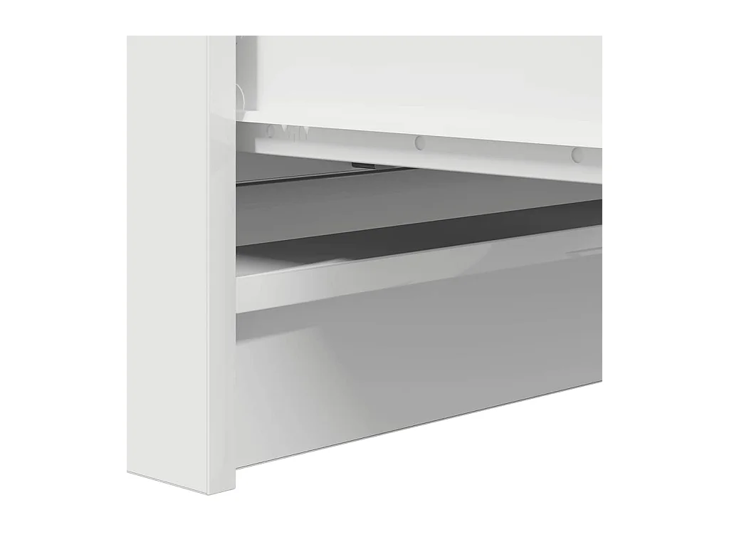 Buffet blanc 80x35x76 cm bois d’ingénierie