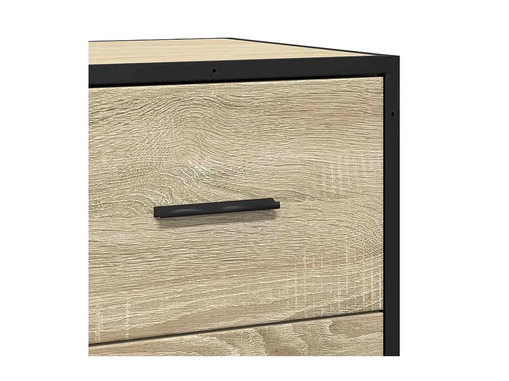 Buffet chêne sonoma 68x35x76 cm bois d'ingénierie