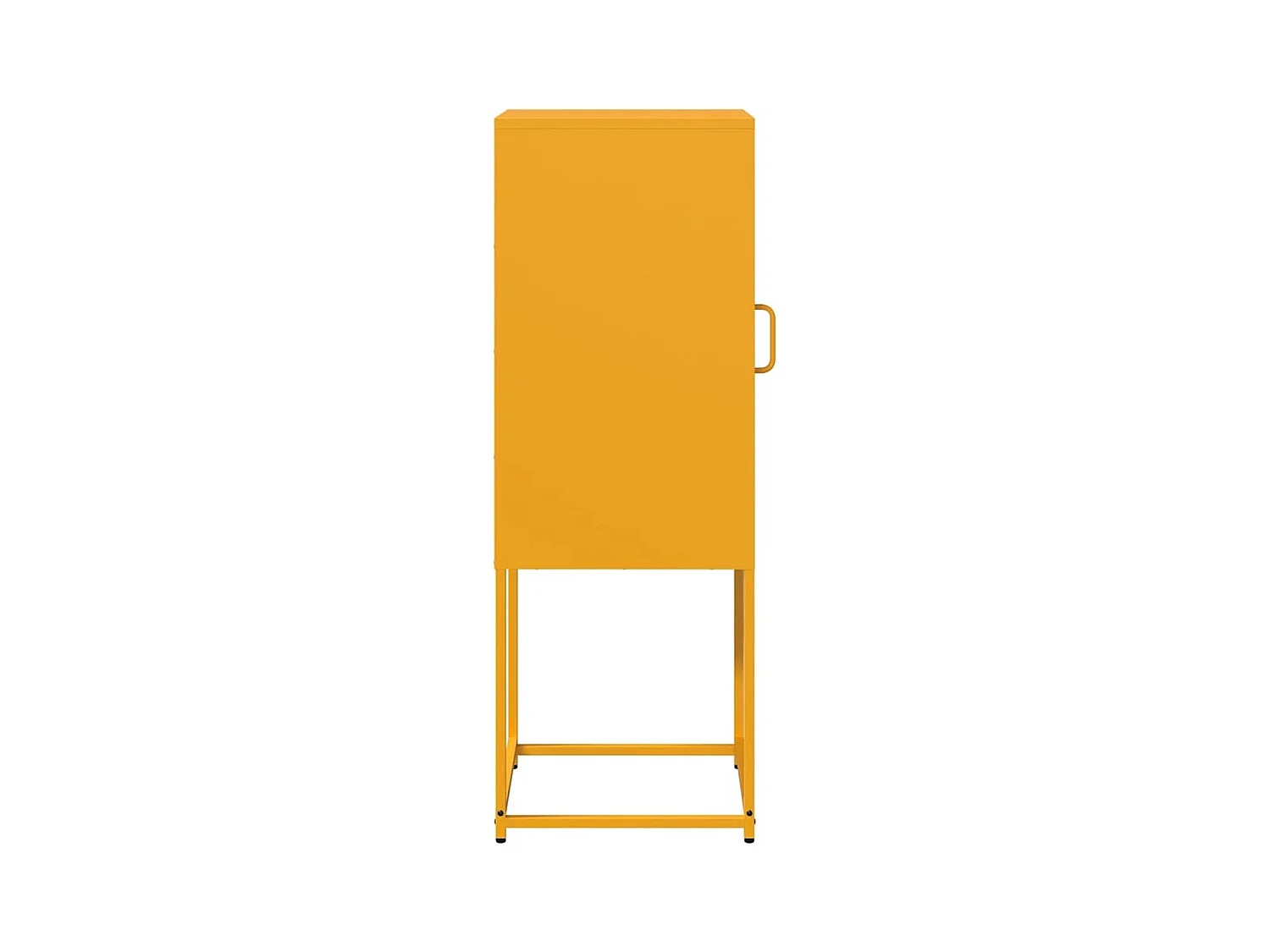 Dressoir 36x39x107 cm koudgewalst staal mosterdgeel