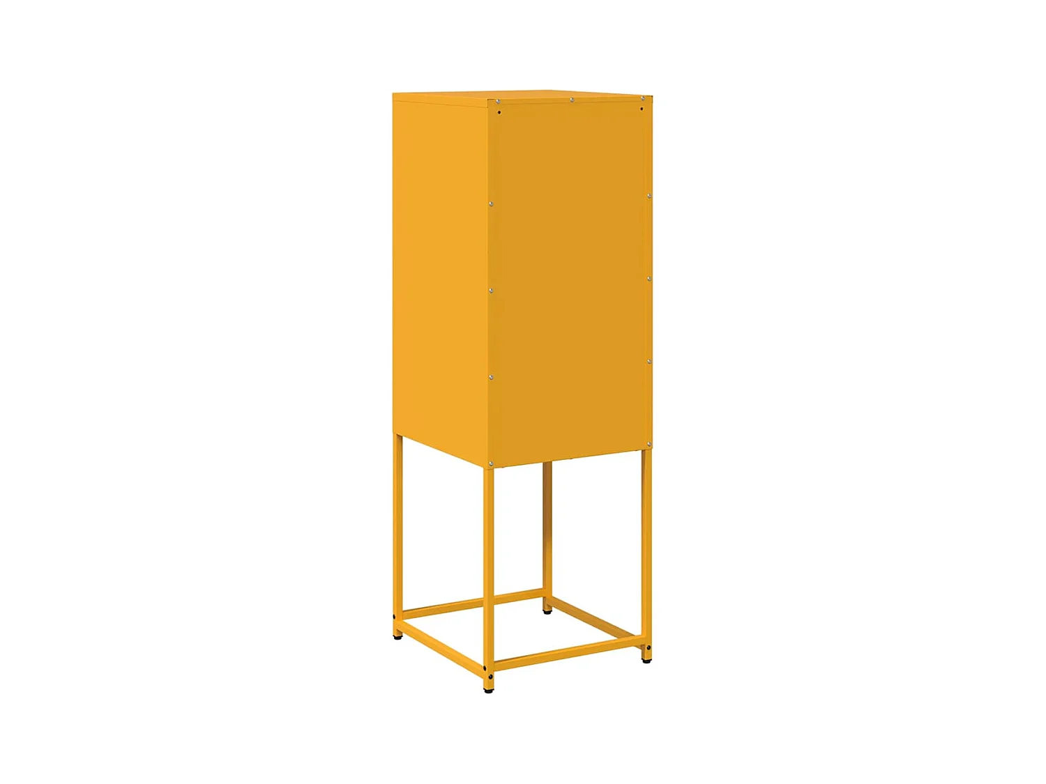 Dressoir 36x39x107 cm koudgewalst staal mosterdgeel