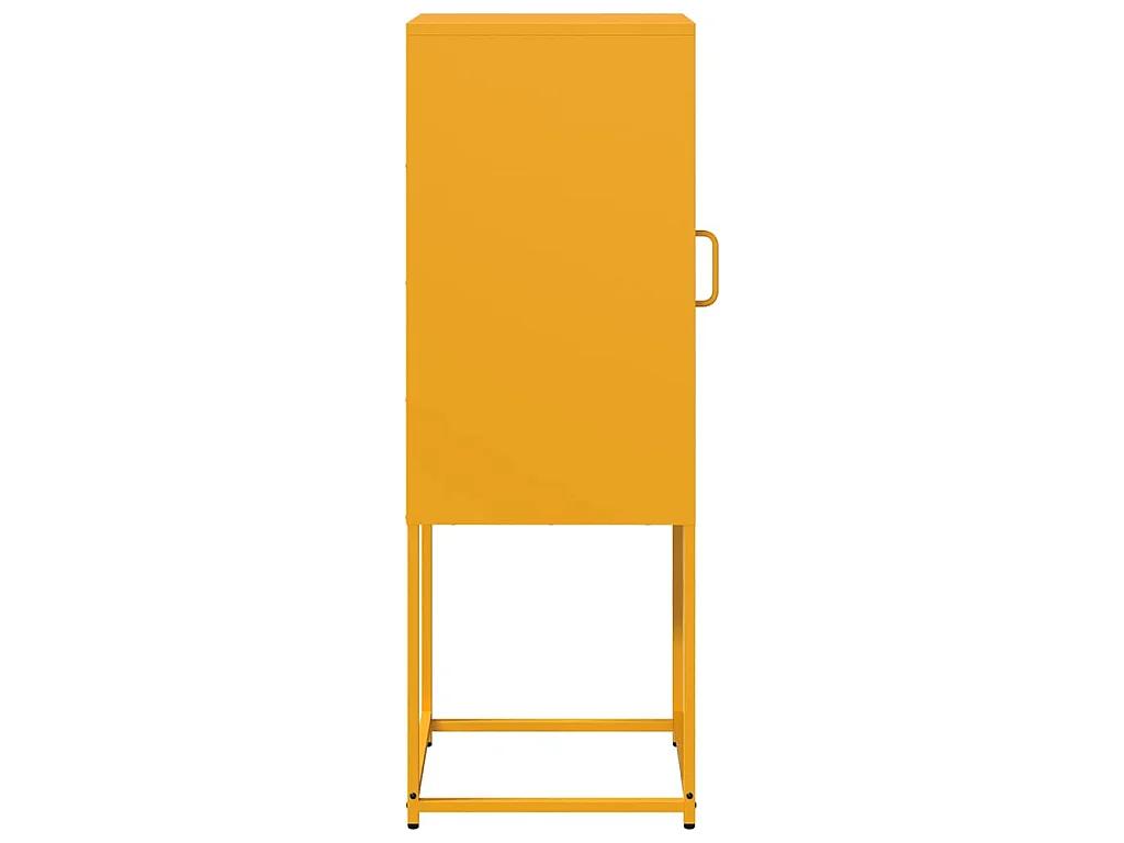 Dressoir 36x39x107 cm koudgewalst staal mosterdgeel