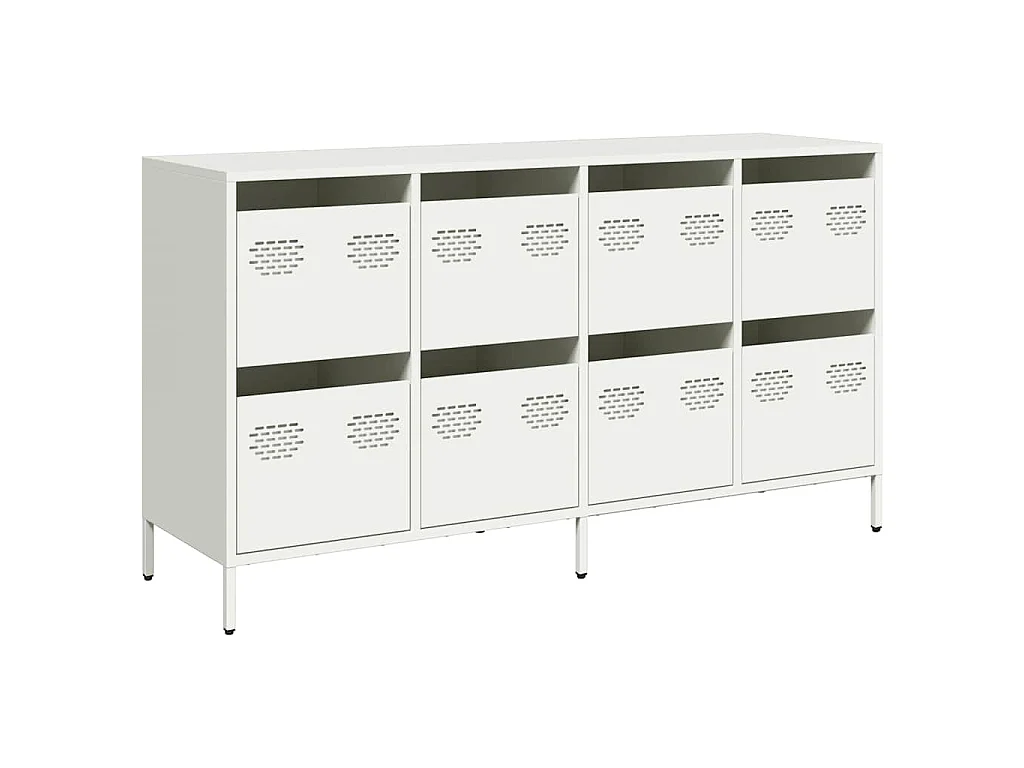 Buffet blanc 135x39x73,5 cm acier laminé à froid