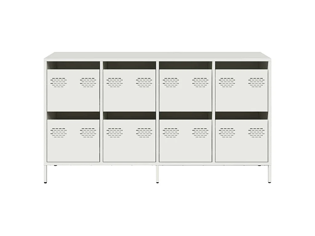 Buffet blanc 135x39x73,5 cm acier laminé à froid