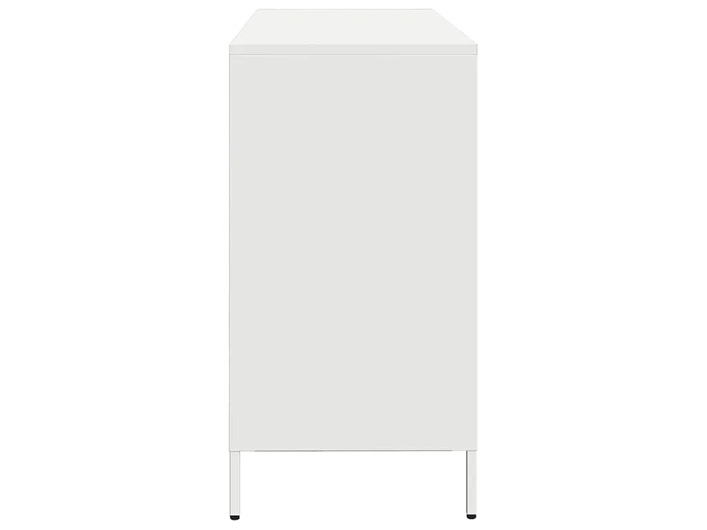 Buffet blanc 135x39x73,5 cm acier laminé à froid