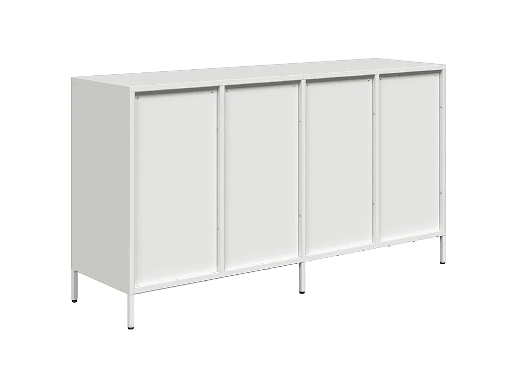 Buffet blanc 135x39x73,5 cm acier laminé à froid