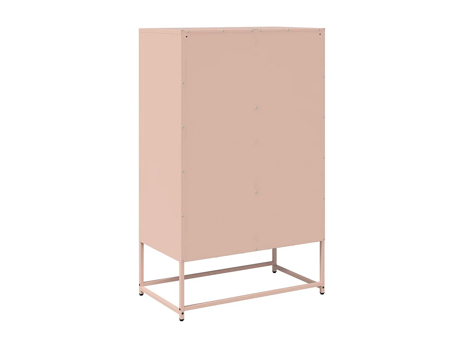 Buffet haut rose 68x39x111,5 cm acier