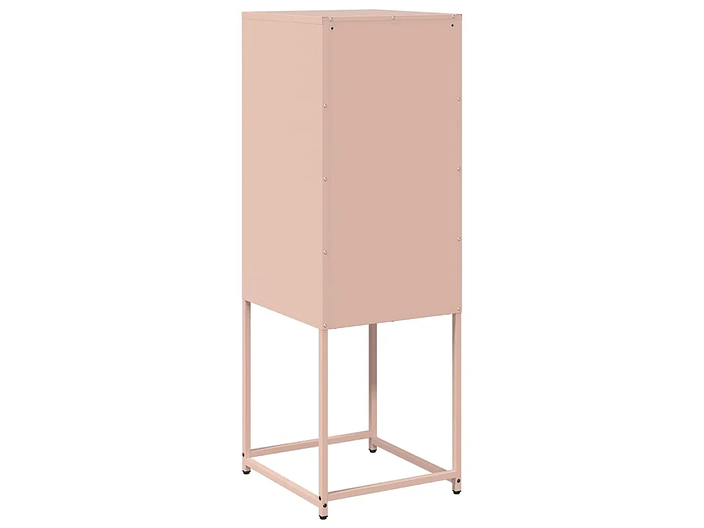 Dressoir 36x39x107 cm koudgewalst staal roze