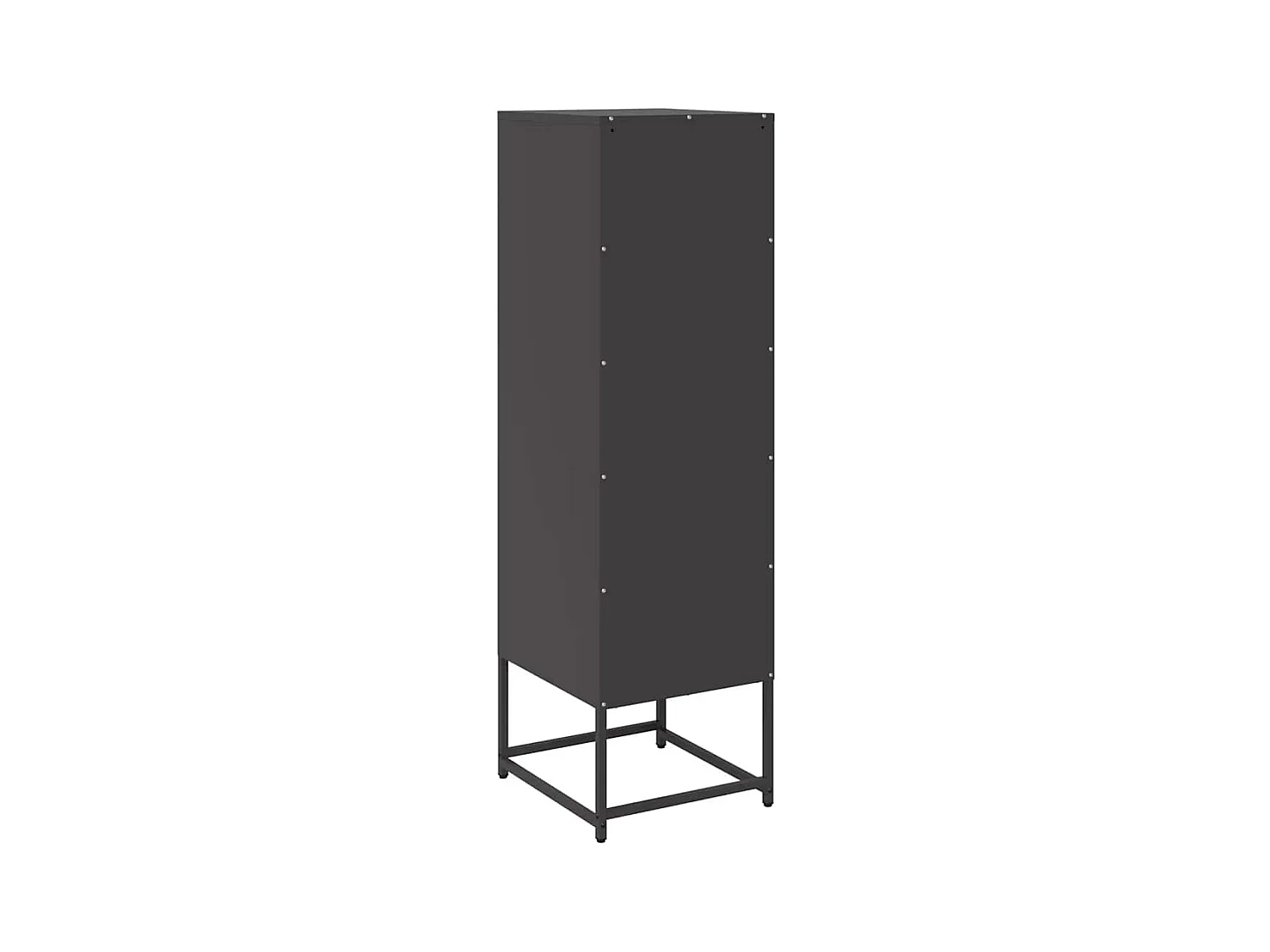 Buffet haut noir 36x39x123 cm acier laminé à froid
