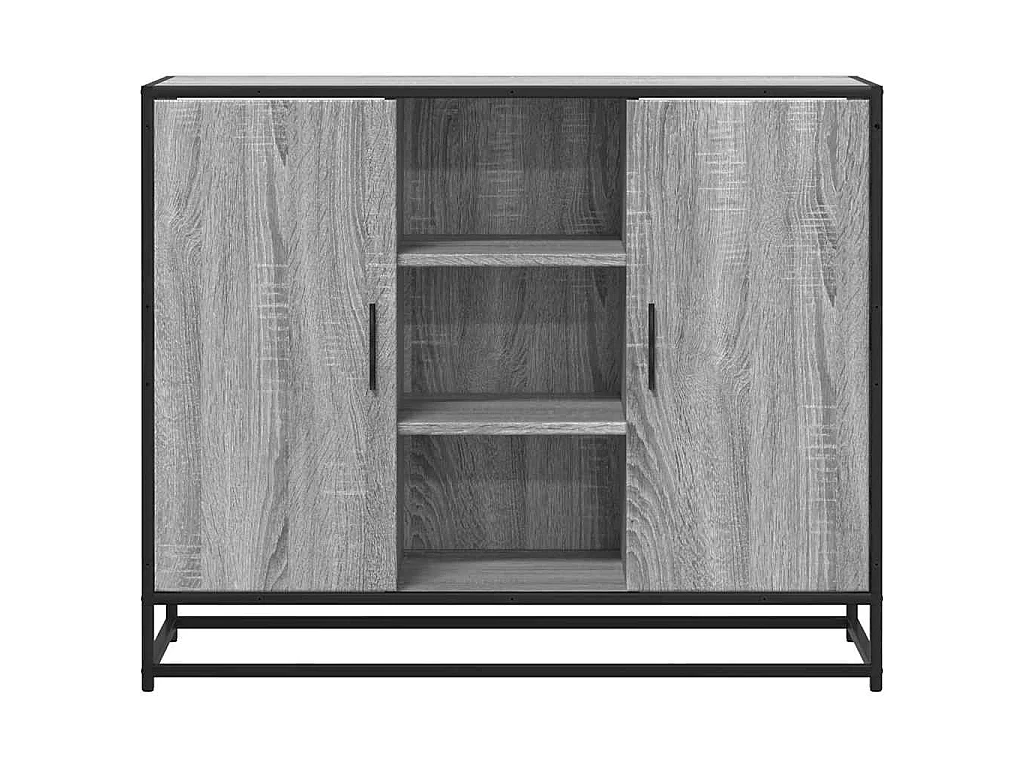 Buffet sonoma gris 92x35x76 cm bois d'ingénierie
