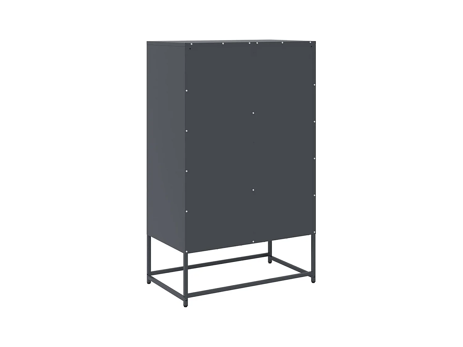 Buffet haut anthracite 68x39x111,5 cm acier