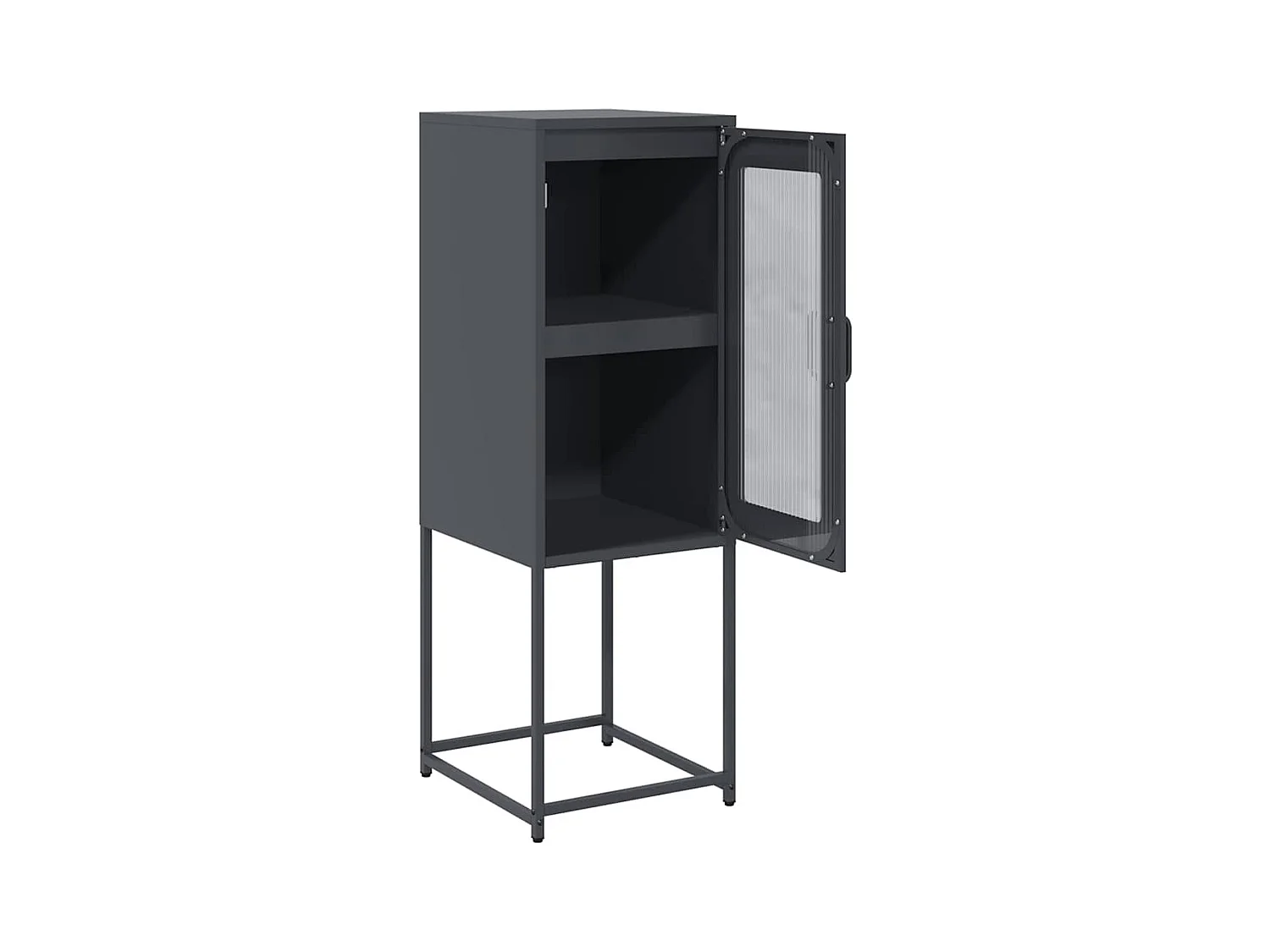 Buffet anthracite 36x39x107 cm acier laminé à froid