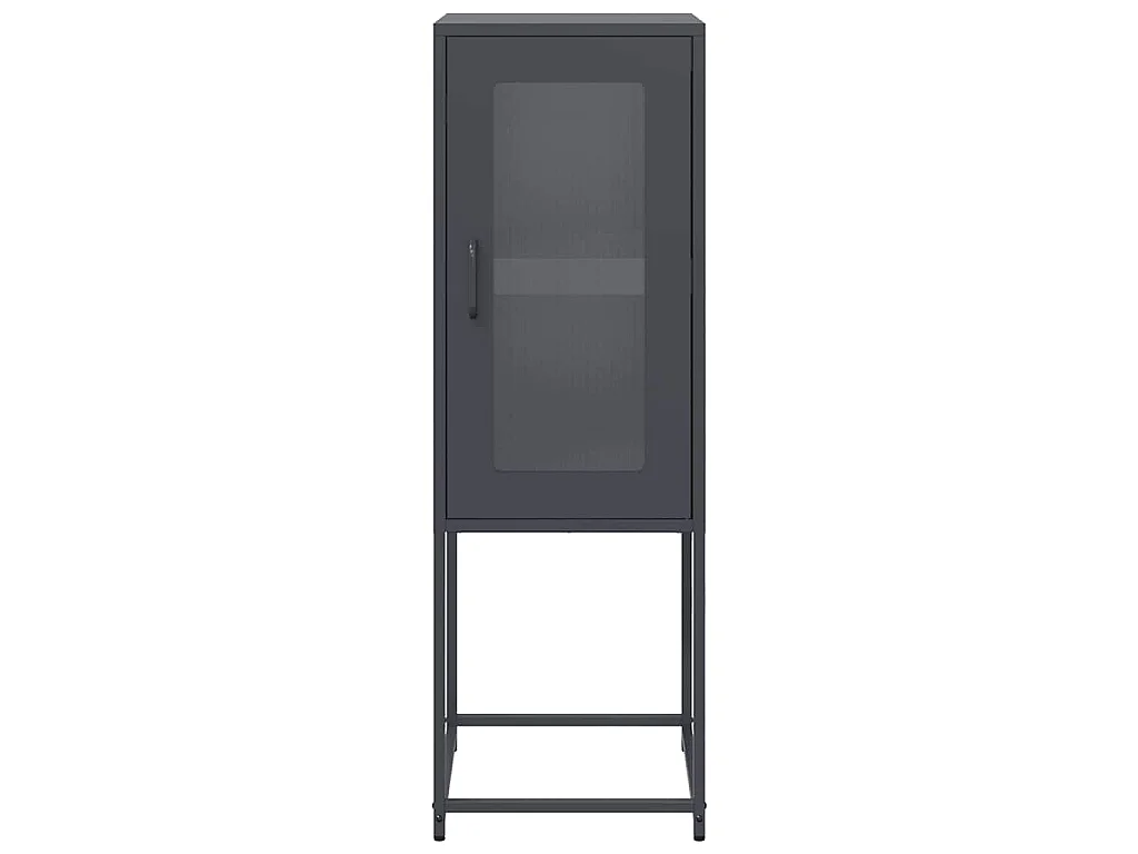 Dressoir 36x39x107 cm koudgewalst staal antracietkleurig