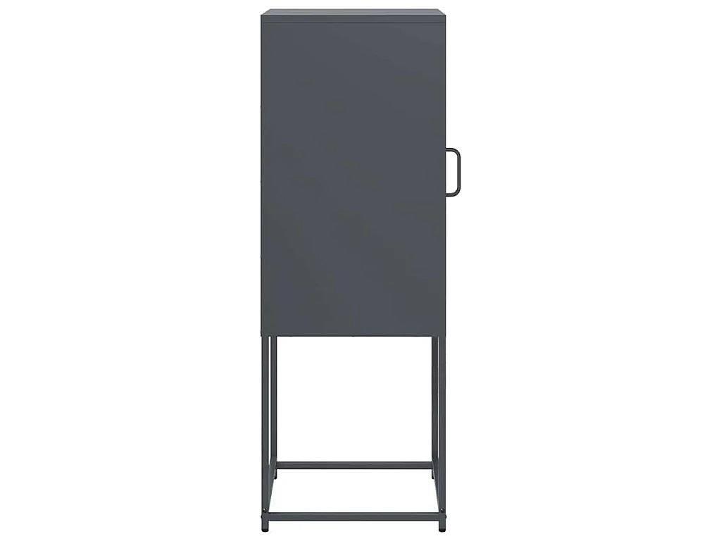 Dressoir 36x39x107 cm koudgewalst staal antracietkleurig