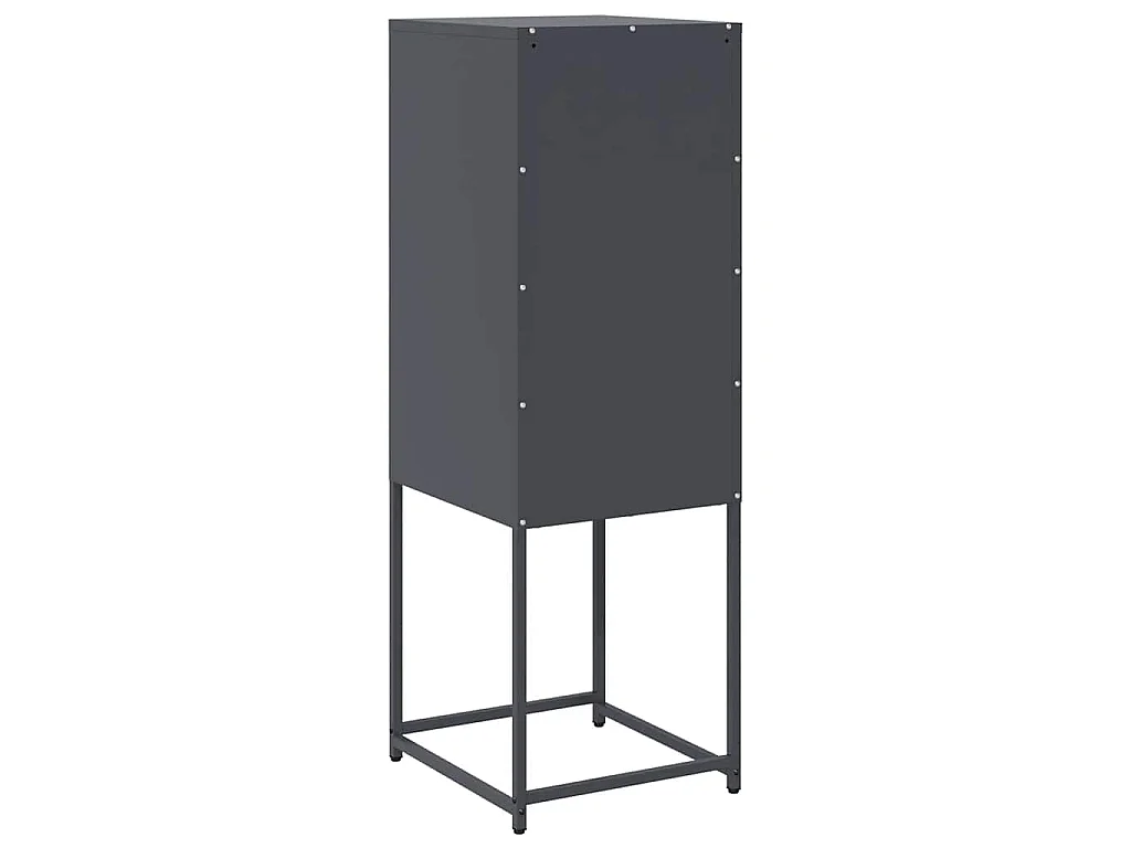 Dressoir 36x39x107 cm koudgewalst staal antracietkleurig