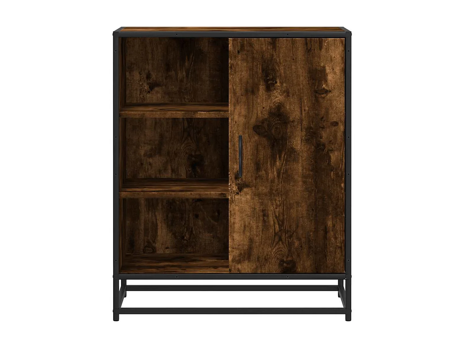 Buffet chêne fumé 62x35x76 cm bois d'ingénierie