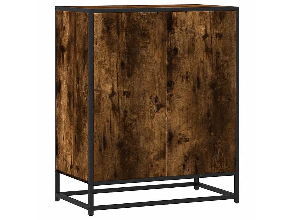Buffet chêne fumé 62x35x76 cm bois d'ingénierie