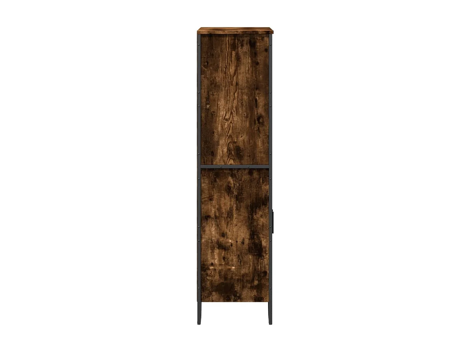 Buffet haut chêne fumé 79,5x35,5x137,5 cm bois d'ingénierie