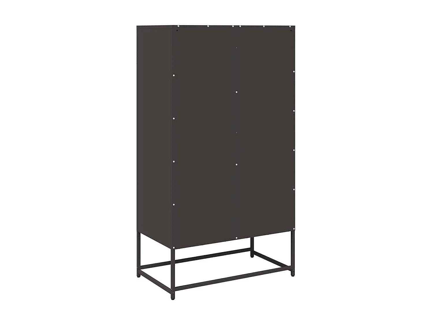 Hoge kast 68x39x123 cm staal zwart