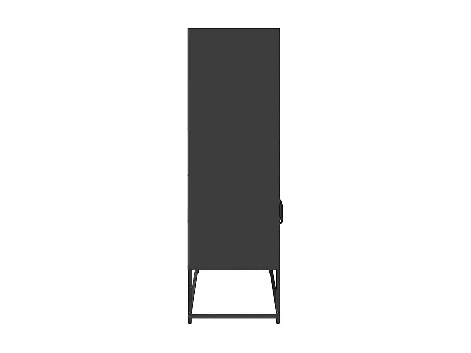 Hoge kast 68x39x123 cm staal zwart